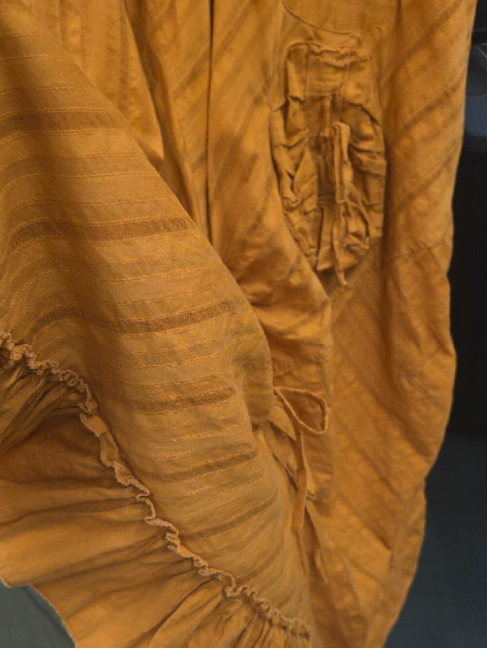 Burnt Orange, Midi/Maxi Boho Dress By "GRIFFLIN PARIS" 100%COTTON) 🤎 - Picture 15 of 16